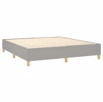 ΚΡΕΒΑΤΙ BOXSPRING ΜΕ ΣΤΡΩΜΑ ΑΝΟΙΧΤΟ ΓΚΡΙ 180X200 ΕΚ. ΥΦΑΣΜΑΤΙΝΟ 3142593
