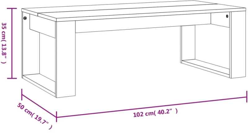 ΤΡΑΠΕΖΑΚΙ ΣΑΛΟΝΙΟΥ ΓΚΡΙ SONOMA 102 X 50 X 35 ΕΚ. ΕΠΕΞΕΡΓ. ΞΥΛΟ 823364