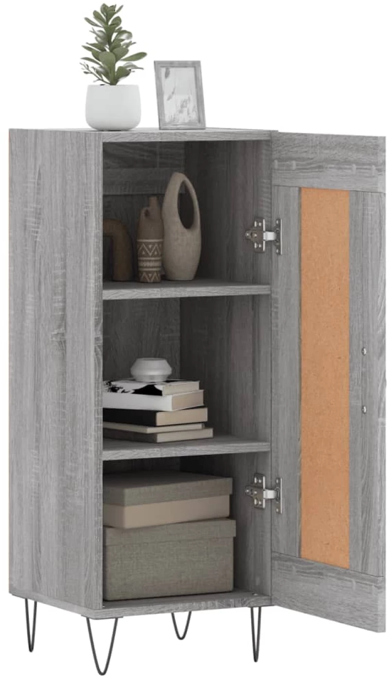 ΝΤΟΥΛΑΠΙ ΓΚΡΙ SONOMA 34,5X34X90 ΕΚ. ΑΠΟ ΕΠΕΞΕΡΓΑΣΜΕΝΟ ΞΥΛΟ 830442