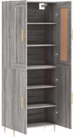 ΝΤΟΥΛΑΠΙ ΓΚΡΙ SONOMA 69,5 X 34 X 180 ΕΚ. ΕΠΕΞΕΡΓΑΣΜΕΝΟ ΞΥΛΟ 3199551
