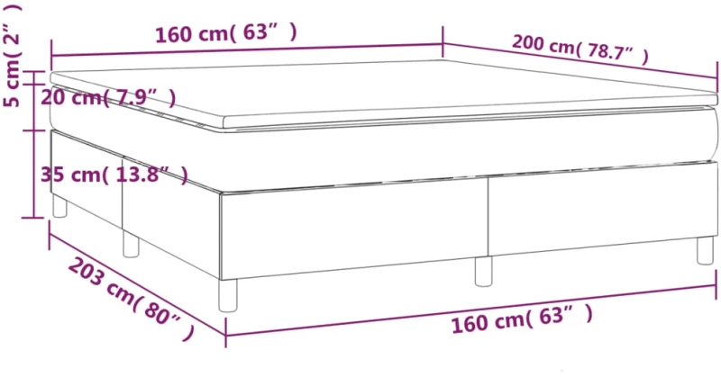 ΚΡΕΒΑΤΙ BOXSPRING ΜΕ ΣΤΡΩΜΑ ΜΑΥΡΟ 160X200ΕΚ.ΑΠΟ ΣΥΝΘΕΤΙΚΟ ΔΕΡΜΑ 3144614