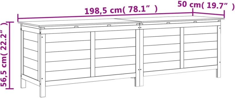 ΜΠΑΟΥΛΟ ΑΠΟΘ. ΚΗΠΟΥ ΛΕΥΚΟ 198,5X50X56,5ΕΚ ΜΑΣΙΦ ΞΥΛΟ ΕΛΑΤΗΣ 364761