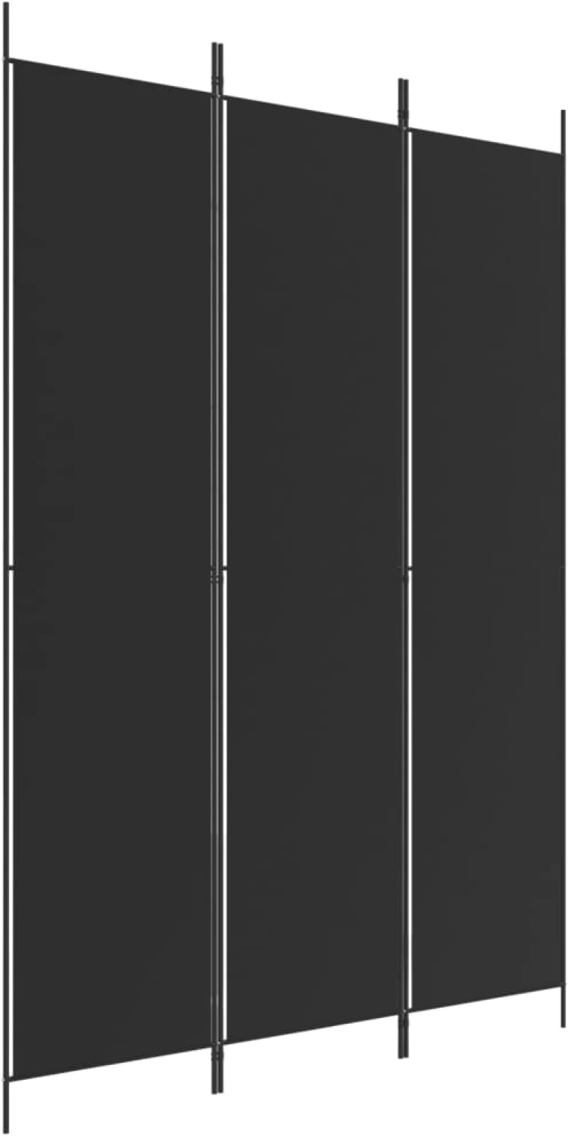 ΔΙΑΧΩΡΙΣΤΙΚΟ ΔΩΜΑΤΙΟΥ ΜΕ 3 ΠΑΝΕΛ ΜΑΥΡΟ 150X220 ΕΚ. ΑΠΟ ΎΦΑΣΜΑ 350197