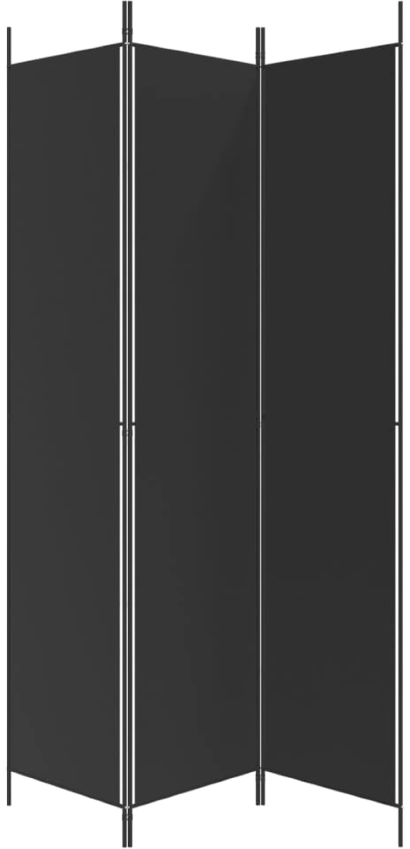 ΔΙΑΧΩΡΙΣΤΙΚΟ ΔΩΜΑΤΙΟΥ ΜΕ 3 ΠΑΝΕΛ ΜΑΥΡΟ 150X220 ΕΚ. ΑΠΟ ΎΦΑΣΜΑ 350197