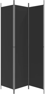ΔΙΑΧΩΡΙΣΤΙΚΟ ΔΩΜΑΤΙΟΥ ΜΕ 3 ΠΑΝΕΛ ΜΑΥΡΟ 150X220 ΕΚ. ΑΠΟ ΎΦΑΣΜΑ 350197