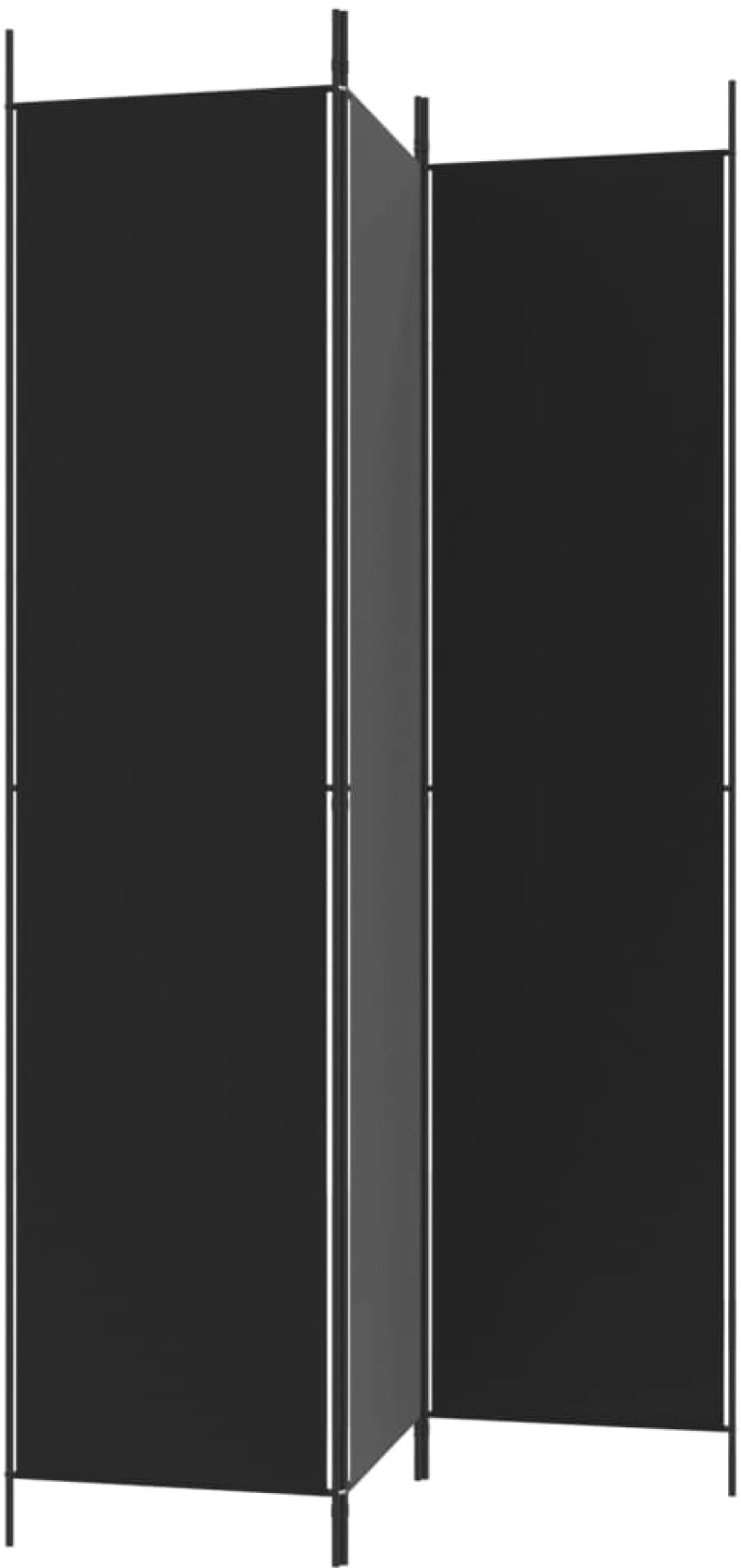 ΔΙΑΧΩΡΙΣΤΙΚΟ ΔΩΜΑΤΙΟΥ ΜΕ 3 ΠΑΝΕΛ ΜΑΥΡΟ 150X220 ΕΚ. ΑΠΟ ΎΦΑΣΜΑ 350197
