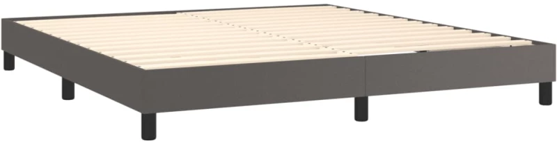ΠΛΑΙΣΙΟ ΚΡΕΒΑΤΙΟΥ BOXSPRING ΓΚΡΙ 180X200 ΕΚ. ΣΥΝΘΕΤΙΚΟ ΔΕΡΜΑ 3120716
