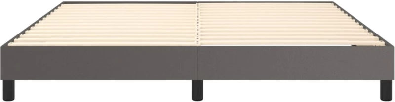 ΠΛΑΙΣΙΟ ΚΡΕΒΑΤΙΟΥ BOXSPRING ΓΚΡΙ 180X200 ΕΚ. ΣΥΝΘΕΤΙΚΟ ΔΕΡΜΑ 3120716