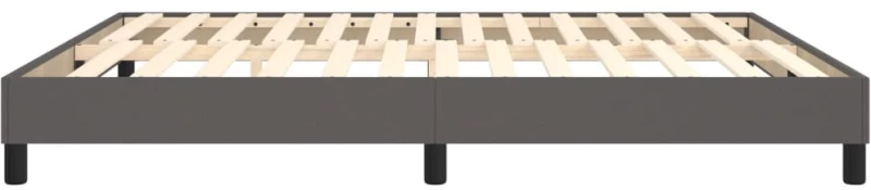 ΠΛΑΙΣΙΟ ΚΡΕΒΑΤΙΟΥ BOXSPRING ΓΚΡΙ 180X200 ΕΚ. ΣΥΝΘΕΤΙΚΟ ΔΕΡΜΑ 3120716