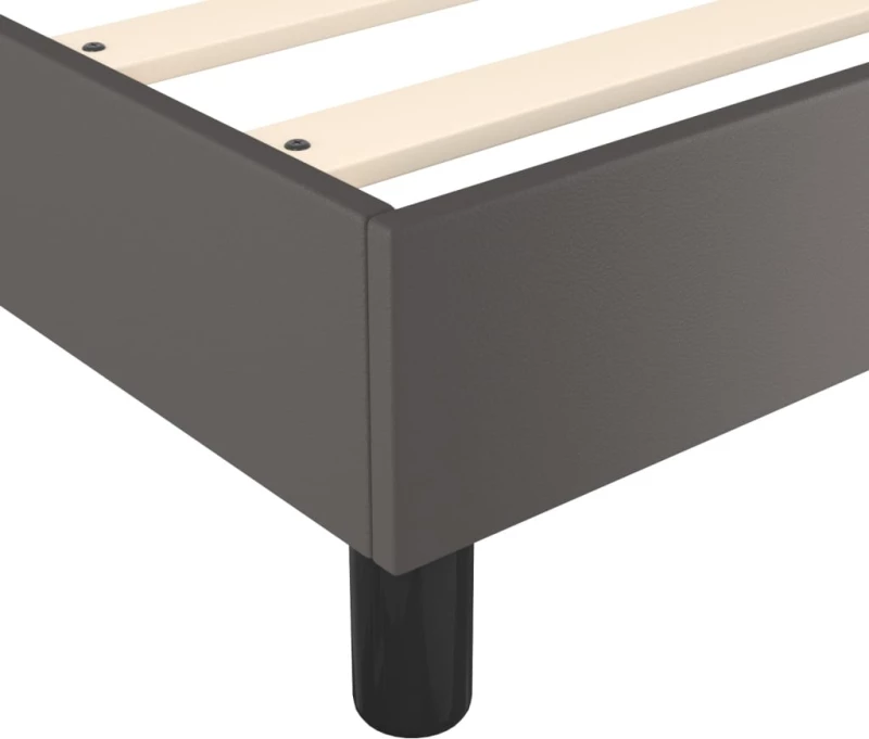 ΠΛΑΙΣΙΟ ΚΡΕΒΑΤΙΟΥ BOXSPRING ΓΚΡΙ 180X200 ΕΚ. ΣΥΝΘΕΤΙΚΟ ΔΕΡΜΑ 3120716