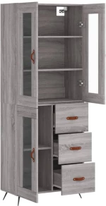 ΝΤΟΥΛΑΠΙ ΓΚΡΙ SONOMA 69,5 X 34 X 180 ΕΚ. ΕΠΕΞΕΡΓΑΣΜΕΝΟ ΞΥΛΟ 3198575