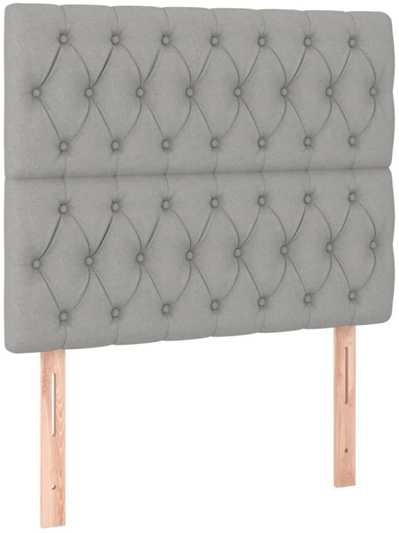 ΚΡΕΒΑΤΙ BOXSPRING ΜΕ ΣΤΡΩΜΑ ΑΝΟΙΧΤΟ ΓΚΡΙ 90X190 ΕΚ. ΥΦΑΣΜΑΤΙΝΟ 3131633