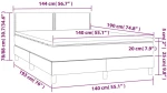 ΚΡΕΒΑΤΙ BOXSPRING ΜΕ ΣΤΡΩΜΑ & LED ΣΚ.ΚΑΦΕ 140X190 ΕΚ ΥΦΑΣΜΑΤΙΝΟ 3133072