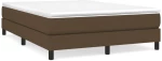 ΚΡΕΒΑΤΙ BOXSPRING ΜΕ ΣΤΡΩΜΑ ΣΚΟΥΡΟ ΚΑΦΕ 140X190 ΕΚ. ΥΦΑΣΜΑΤΙΝΟ 3144072