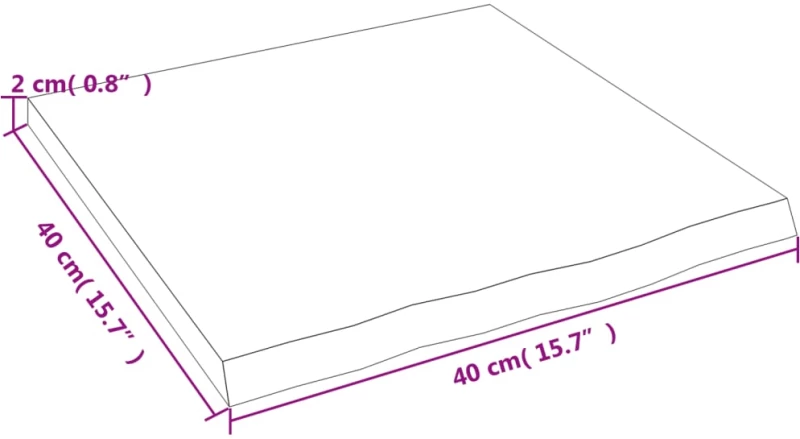 ΡΑΦΙ ΤΟΙΧΟΥ ΣΚΟΥΡΟ ΓΚΡΙ 40X40X2 ΕΚ. ΕΠΕΞΕΡΓ. ΜΑΣΙΦ ΞΥΛΟ ΔΡΥΟΣ 363749