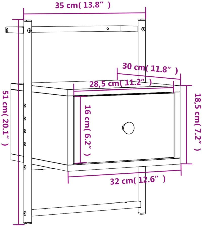 ΚΟΜΟΔΙΝΑ ΕΠΙΤΟΙΧΙΑ 2 ΤΕΜ. ΚΑΠΝΙΣΤΗ ΔΡΥΣ 35X30X51 ΕΚ ΕΠΕΞ. ΞΥΛΟ 833448