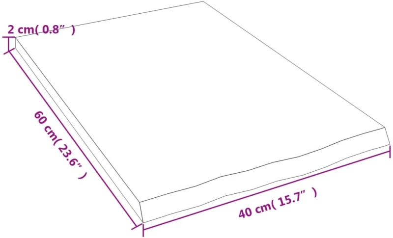 ΡΑΦΙ ΤΟΙΧΟΥ ΑΝΟΙΧΤΟ ΚΑΦΕ 40X60X2 ΕΚ. ΕΠΕΞΕΡΓ. ΜΑΣΙΦ ΞΥΛΟ ΔΡΥΟΣ 363635