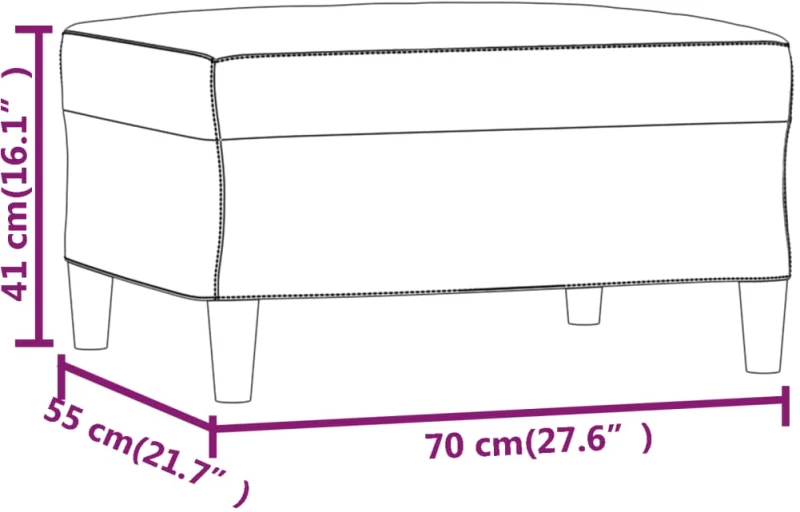 ΥΠΟΠΟΔΙΟ ΑΝΟΙΧΤΟ ΓΚΡΙ 70 X 55X 41 ΕΚ. ΒΕΛΟΥΔΙΝΟ 349317