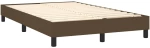 ΚΡΕΒΑΤΙ BOXSPRING ΜΕ ΣΤΡΩΜΑ ΣΚΟΥΡΟ ΚΑΦΕ 120X200 ΕΚ. ΥΦΑΣΜΑΤΙΝΟ 3144064