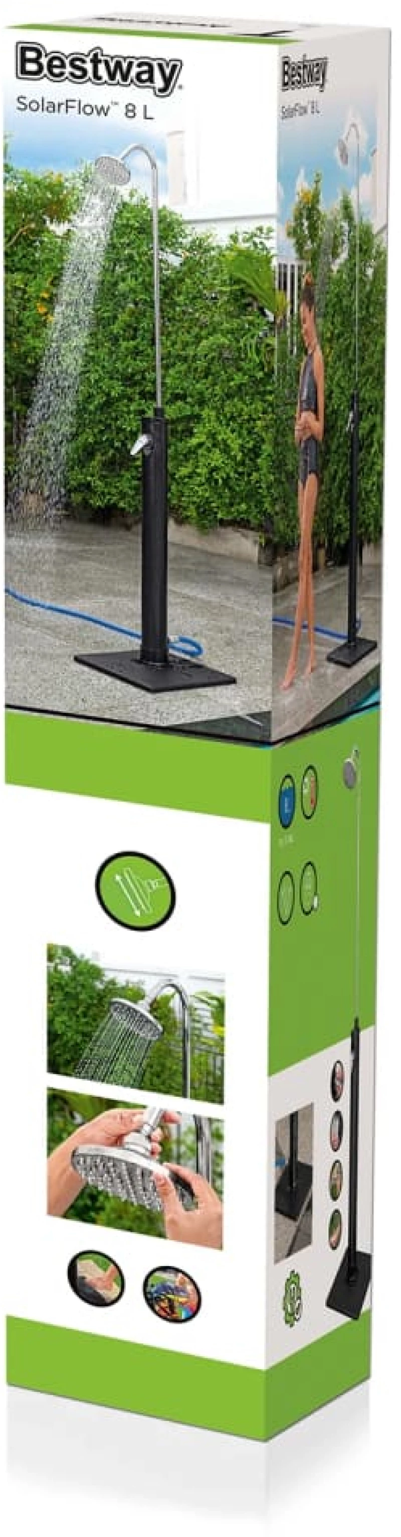 BESTWAY ΝΤΟΥΖΙΕΡΑ SOLAR FLOW ΕΞΩΤΕΡΙΚΟΥ ΧΩΡΟΥ ΜΑΥΡΗ 8 ΛΙΤΡΩΝ 93798