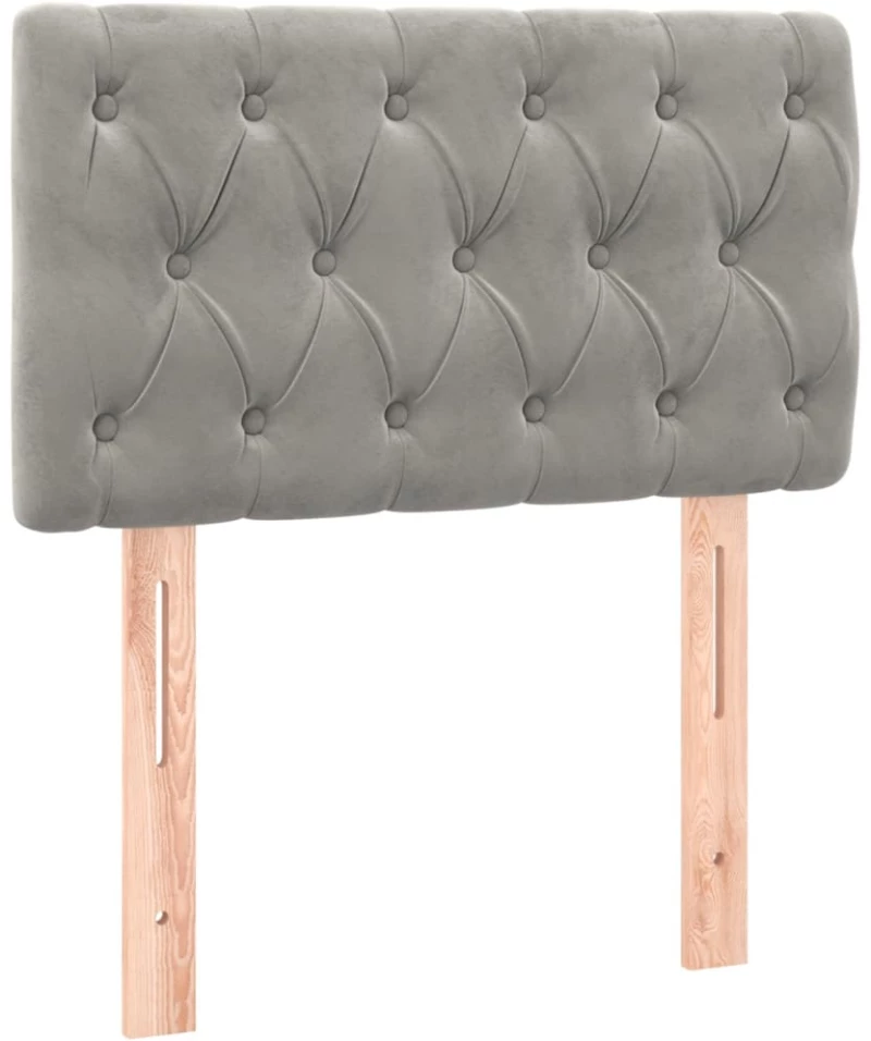 ΚΡΕΒΑΤΙ BOXSPRING ΜΕ ΣΤΡΩΜΑ ΑΝΟΙΧΤΟ ΓΚΡΙ 80X200 ΕΚ. ΒΕΛΟΥΔΙΝΟ 3141449