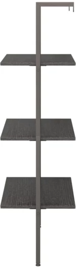 ΡΑΦΙΕΡΑ ΚΕΚΛΙΜΕΝΗ 3 ΕΠΙΠΕΔΩΝ ΜΑΥΡΗ 64X35X120,5 ΕΚ. 336381