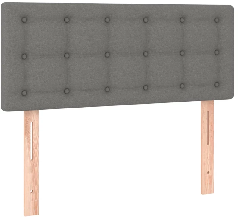 ΚΡΕΒΑΤΙ BOXSPRING ΜΕ ΣΤΡΩΜΑ ΣΚΟΥΡΟ ΓΚΡΙ 90X190 ΕΚ. ΥΦΑΣΜΑΤΙΝΟ 3140338