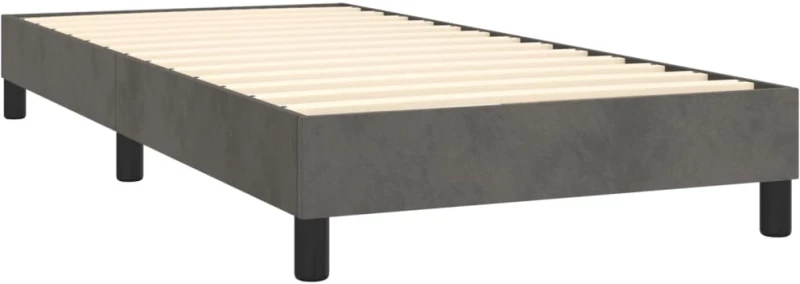 ΚΡΕΒΑΤΙ BOXSPRING ΜΕ ΣΤΡΩΜΑ & LED ΣΚ. ΓΚΡΙ 80X200 ΕΚ. ΒΕΛΟΥΔΙΝΟ 3134610