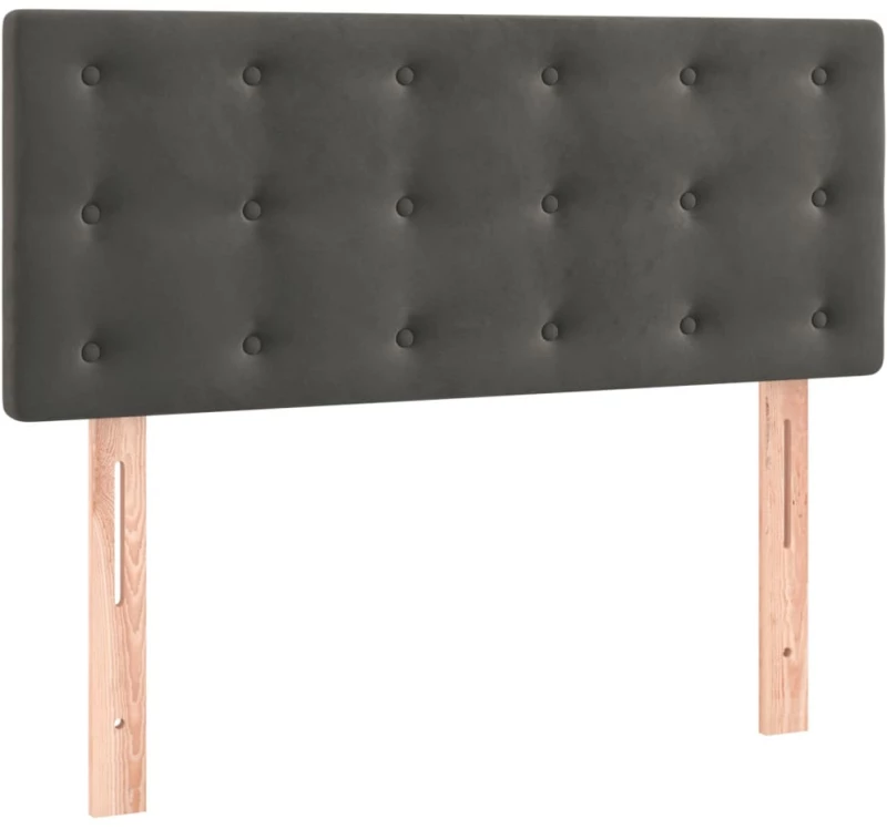 ΚΡΕΒΑΤΙ BOXSPRING ΜΕ ΣΤΡΩΜΑ & LED ΣΚ. ΓΚΡΙ 80X200 ΕΚ. ΒΕΛΟΥΔΙΝΟ 3134610