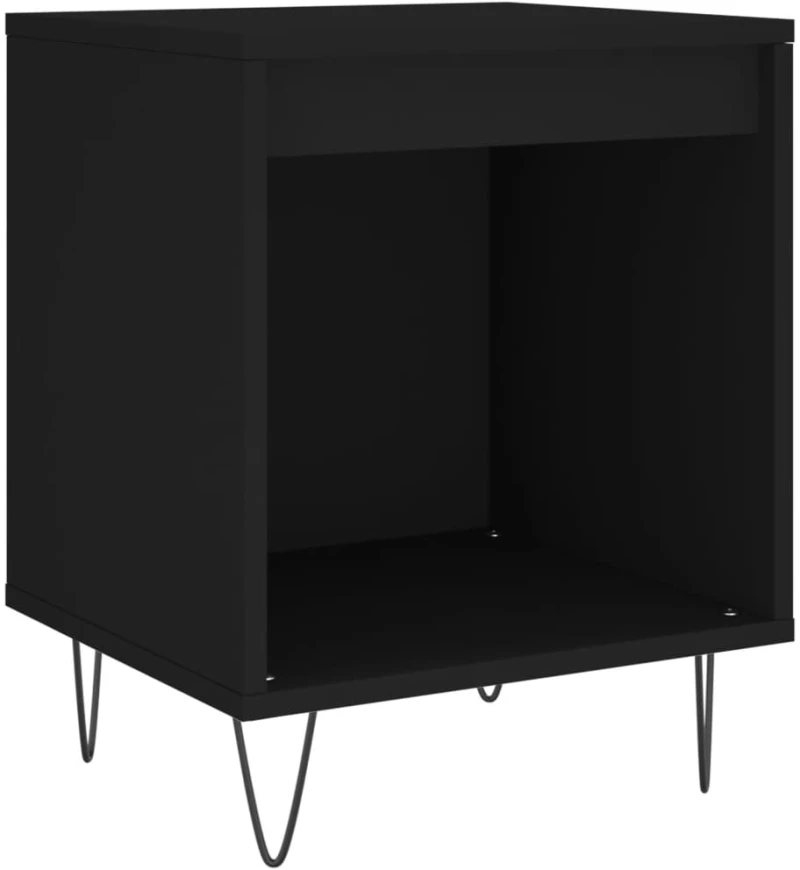 ΚΟΜΟΔΙΝΑ 2 ΤΕΜ. ΜΑΥΡΑ 40 X 35 X 50 ΕΚ. ΑΠΟ ΕΠΕΞΕΡΓΑΣΜΕΝΟ ΞΥΛΟ 830719