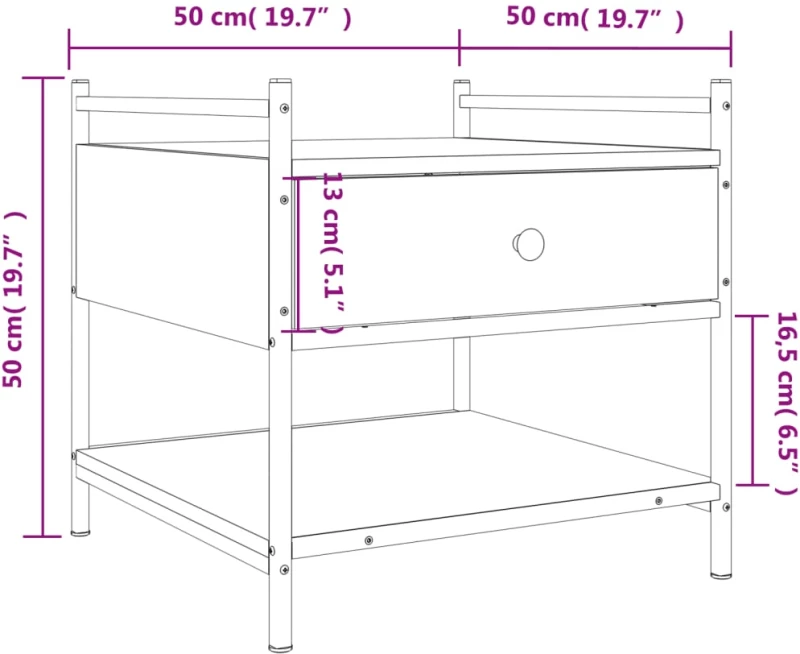 ΤΡΑΠΕΖΑΚΙ ΣΑΛΟΝΙΟΥ ΚΑΠΝΙΣΤΗ ΔΡΥΣ 50X50X50 ΕΚ. ΕΠΕΞΕΡΓΑΣΜ. ΞΥΛΟ 833967
