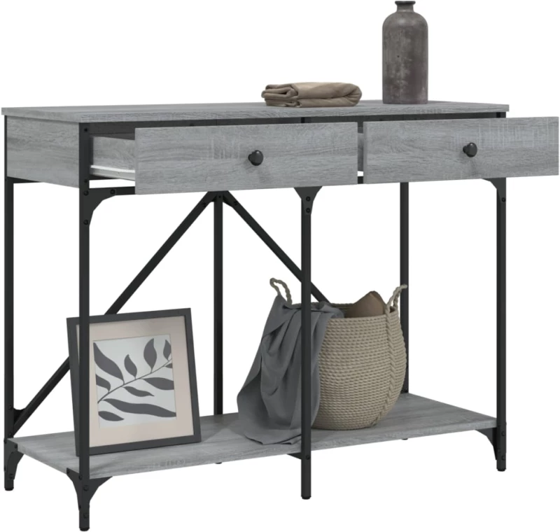 ΤΡΑΠΕΖΙ ΚΟΝΣΟΛΑ ΓΚΡΙ SONOMA 100X39X78,5 ΕΚ. ΕΠΕΞΕΡΓΑΣΜΕΝΟ ΞΥΛΟ 835487