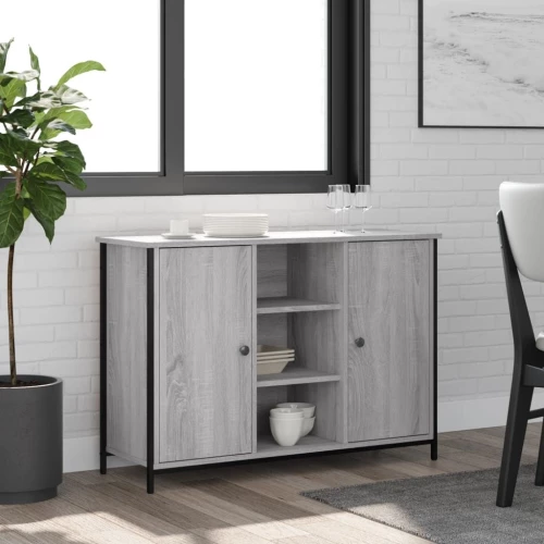 ΜΠΟΥΦΕΣ ΓΚΡΙ SONOMA 100X35X70 ΕΚ. ΑΠΟ ΕΠΕΞΕΡΓΑΣΜΕΝΟ ΞΥΛΟ 835517