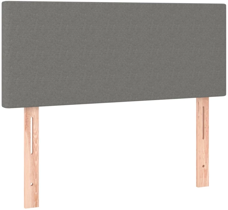 ΚΡΕΒΑΤΙ BOXSPRING ΜΕ ΣΤΡΩΜΑ ΣΚΟΥΡΟ ΓΚΡΙ 90X190 ΕΚ. ΥΦΑΣΜΑΤΙΝΟ 3126046