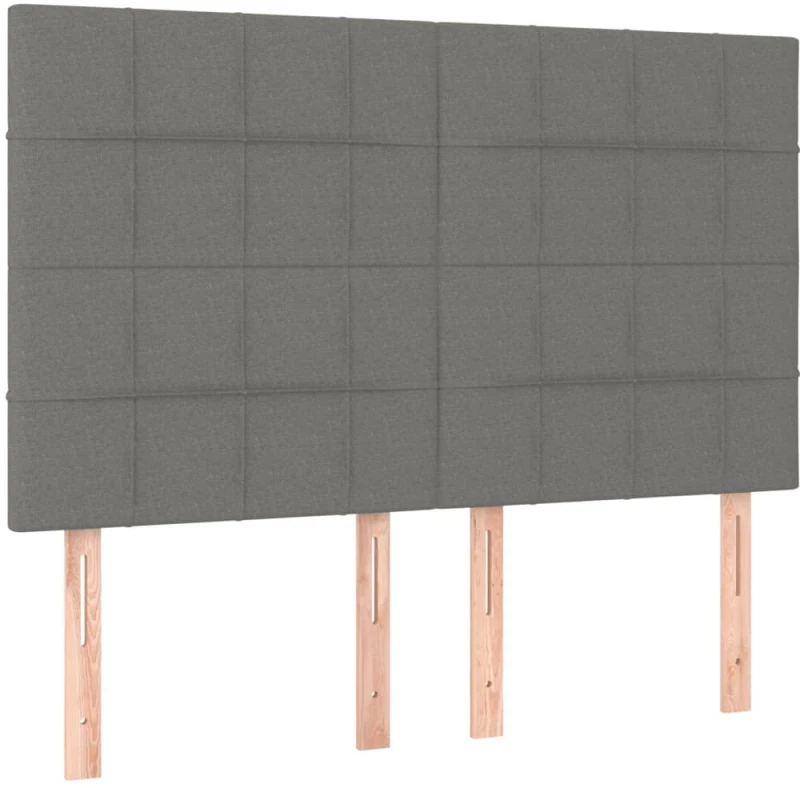 ΚΡΕΒΑΤΙ BOXSPRING ΜΕ ΣΤΡΩΜΑ ΣΚΟΥΡΟ ΓΚΡΙ 140X200 ΕΚ ΥΦΑΣΜΑΤΙΝΟ 3128526