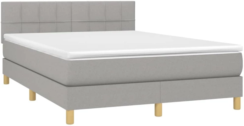 ΚΡΕΒΑΤΙ BOXSPRING ΜΕ ΣΤΡΩΜΑ & LED ΑΝ.ΓΚΡΙ 140X200 ΕΚ ΥΦΑΣΜΑΤΙΝΟ 3133717