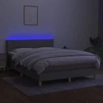 ΚΡΕΒΑΤΙ BOXSPRING ΜΕ ΣΤΡΩΜΑ & LED ΑΝ.ΓΚΡΙ 140X200 ΕΚ ΥΦΑΣΜΑΤΙΝΟ 3133717