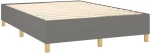 ΚΡΕΒΑΤΙ BOXSPRING ΜΕ ΣΤΡΩΜΑ & LED ΣΚ.ΓΚΡΙ 140X190ΕΚ. ΥΦΑΣΜΑΤΙΝΟ 3138870