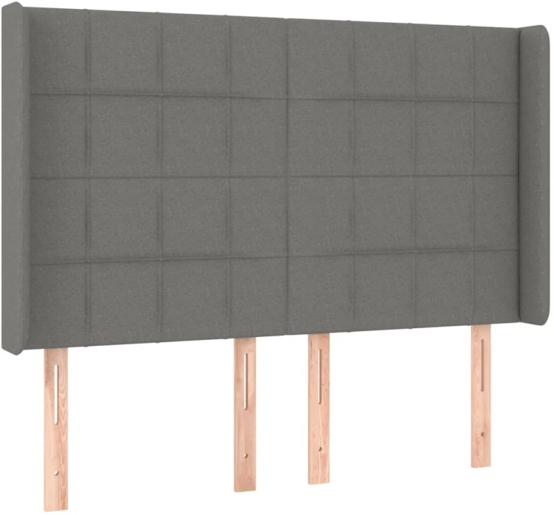 ΚΡΕΒΑΤΙ BOXSPRING ΜΕ ΣΤΡΩΜΑ & LED ΣΚ.ΓΚΡΙ 140X190ΕΚ. ΥΦΑΣΜΑΤΙΝΟ 3138870