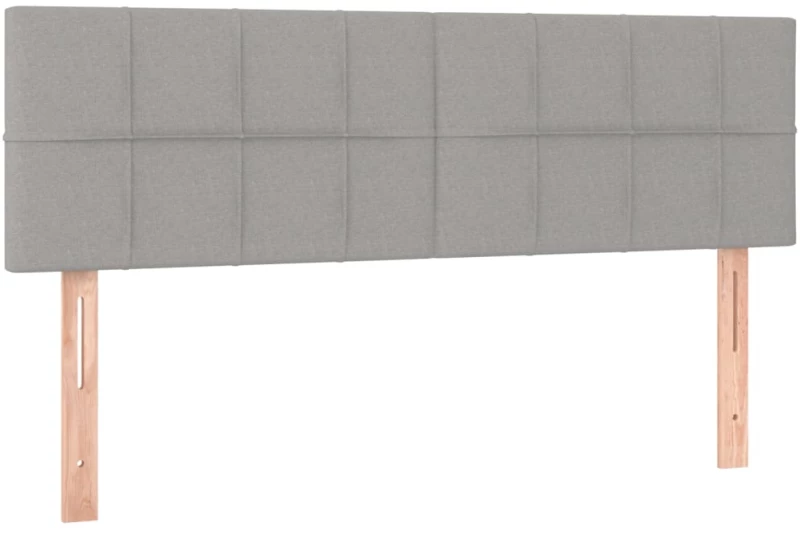 ΚΡΕΒΑΤΙ BOXSPRING ΜΕ ΣΤΡΩΜΑ ΑΝΟΙΧΤΟ ΓΚΡΙ 140X190 ΕΚ. ΥΦΑΣΜΑΤΙΝΟ 3140049