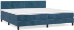 ΚΡΕΒΑΤΙ BOXSPRING ΜΕ ΣΤΡΩΜΑ ΣΚΟΥΡΟ ΜΠΛΕ 200X200 ΕΚ. ΒΕΛΟΥΔΙΝΟ 3141207