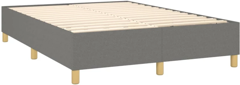 ΚΡΕΒΑΤΙ BOXSPRING ΜΕ ΣΤΡΩΜΑ ΣΚΟΥΡΟ ΓΚΡΙ 140X200 ΕΚ ΥΦΑΣΜΑΤΙΝΟ 3128366