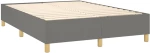 ΚΡΕΒΑΤΙ BOXSPRING ΜΕ ΣΤΡΩΜΑ ΣΚΟΥΡΟ ΓΚΡΙ 140X200 ΕΚ ΥΦΑΣΜΑΤΙΝΟ 3128366