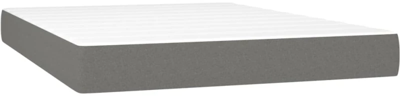 ΚΡΕΒΑΤΙ BOXSPRING ΜΕ ΣΤΡΩΜΑ ΣΚΟΥΡΟ ΓΚΡΙ 140X200 ΕΚ ΥΦΑΣΜΑΤΙΝΟ 3128366