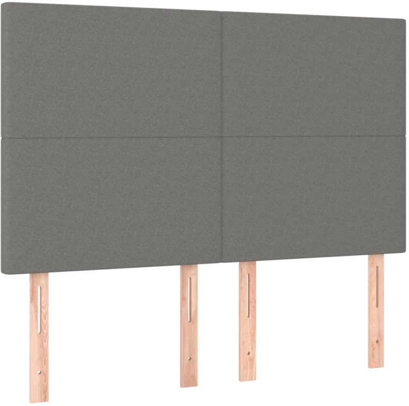 ΚΡΕΒΑΤΙ BOXSPRING ΜΕ ΣΤΡΩΜΑ ΣΚΟΥΡΟ ΓΚΡΙ 140X200 ΕΚ ΥΦΑΣΜΑΤΙΝΟ 3128366