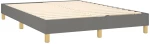 ΚΡΕΒΑΤΙ BOXSPRING ΜΕ ΣΤΡΩΜΑ ΣΚΟΥΡΟ ΓΚΡΙ 140X190 ΕΚ. ΥΦΑΣΜΑΤΙΝΟ 3140450