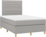 ΚΡΕΒΑΤΙ BOXSPRING ΜΕ ΣΤΡΩΜΑ & LED ΑΝ.ΓΚΡΙ 120X200 ΕΚ ΥΦΑΣΜΑΤΙΝΟ 3135501