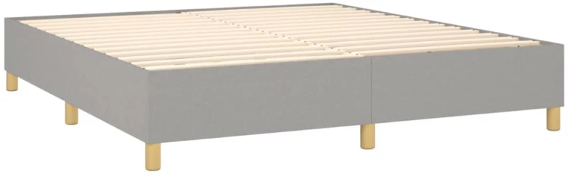ΚΡΕΒΑΤΙ BOXSPRING ΜΕ ΣΤΡΩΜΑ & LED ΑΝ.ΓΚΡΙ 180X200ΕΚ. ΥΦΑΣΜΑΤΙΝΟ 3135533