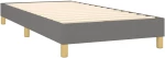 ΚΡΕΒΑΤΙ BOXSPRING ΜΕ ΣΤΡΩΜΑ ΣΚΟΥΡΟ ΓΚΡΙ 90X200 ΕΚ. ΥΦΑΣΜΑΤΙΝΟ 3126854