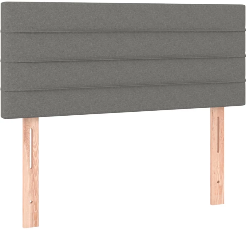 ΚΡΕΒΑΤΙ BOXSPRING ΜΕ ΣΤΡΩΜΑ ΣΚΟΥΡΟ ΓΚΡΙ 90X200 ΕΚ. ΥΦΑΣΜΑΤΙΝΟ 3126854